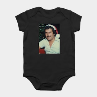 Merry Xmas Pablo Escobar Columbian Style Baby Bodysuit